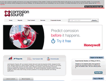 Tablet Screenshot of corrosionsource.com